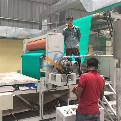 400 কেজি / এইচ ফোম ব্যাকিং পিভিসি কয়েল প্লাস্টিক মাদুর তৈরি মেশিন